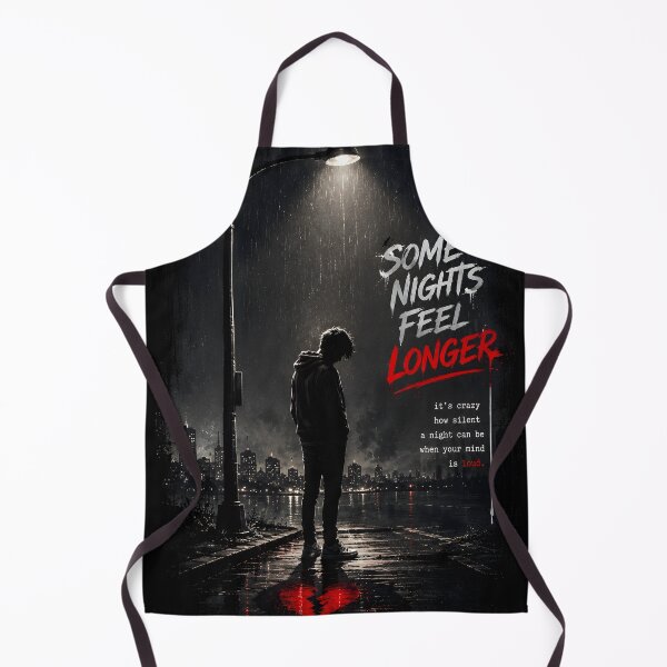 Item preview, Lonely Boy Under Streetlight – Some Nights Feel Longer Emotional Streetwear Design designed and sold by BlueStar45.