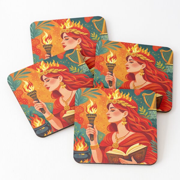 Item preview, Brigid Goddess illustration – Celtic Mythology and Sacred Fire designed and sold by GalleryKauffeld.