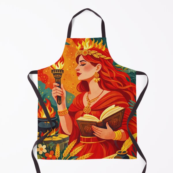 Item preview, Brigid Goddess illustration – Celtic Mythology and Sacred Fire designed and sold by GalleryKauffeld.