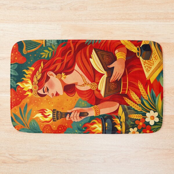 Item preview, Brigid Goddess illustration – Celtic Mythology and Sacred Fire designed and sold by GalleryKauffeld.