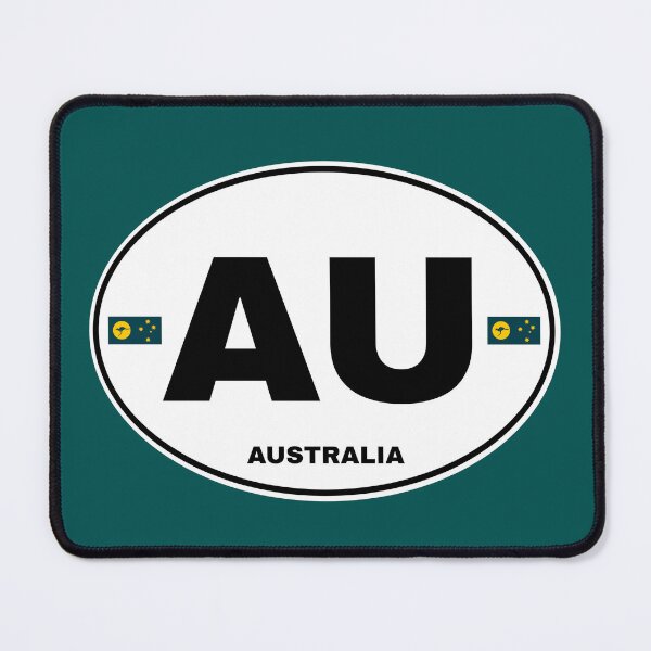 Item preview, Australia AU sticker design outline bw designed and sold by Kangaroo Sun.