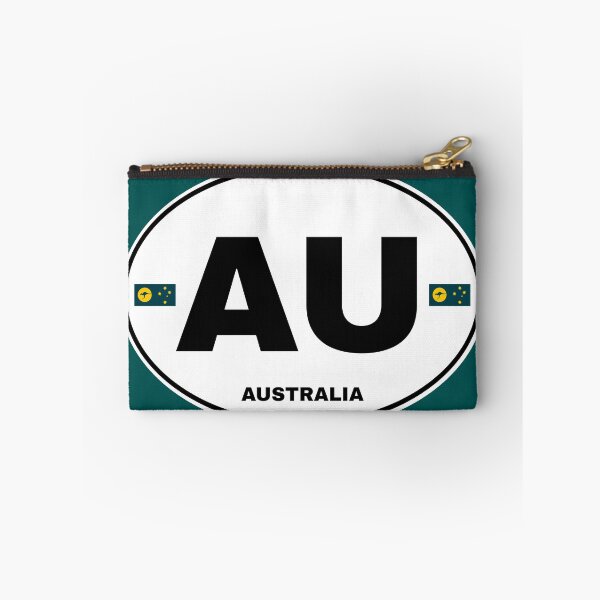 Item preview, Australia AU sticker design outline bw designed and sold by Kangaroo Sun.