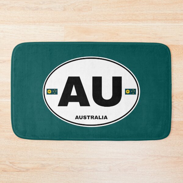 Item preview, Australia AU sticker design outline bw designed and sold by Kangaroo Sun.