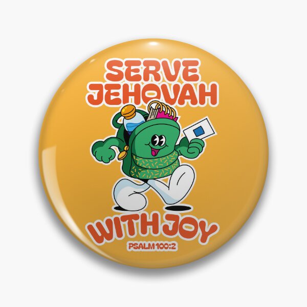 Item preview, Serve Jehovah with Joy – Psalm 100:2 | JW designed and sold by Whim & Verse Studio.