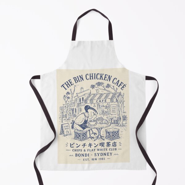 Item preview, The Bin Chicken Cafe Bondi Sydney Chips Flat White Club Ibis bird designed and sold by Yellowriversss.