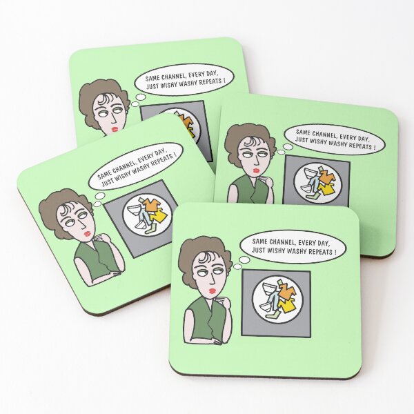 Item preview, Same Channel Every Day Laundry Cartoon  designed and sold by Al Benge - NZ & Australian Art.
