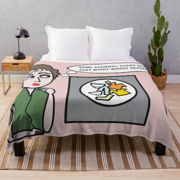 Item preview, Same Channel Every Day Laundry Cartoon designed and sold by Al Benge - NZ & Australian Art.