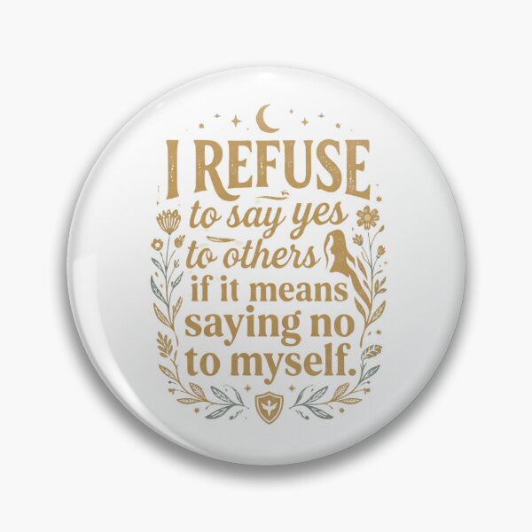 Item preview, I Refuse To Say Yes Boundaries Quote designed and sold by Pawfect Vibes Hub.