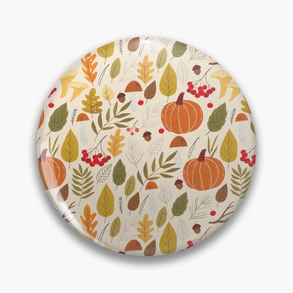 Item preview, Autumn Pumpkin Acorn Forest Pattern designed and sold by Zaya_art.