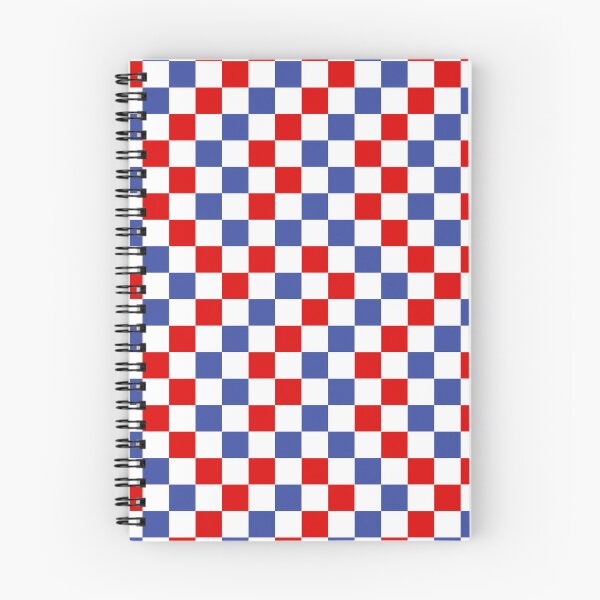 Item preview, Red And Blue Checkered Design White  designed and sold by PatternTitan.