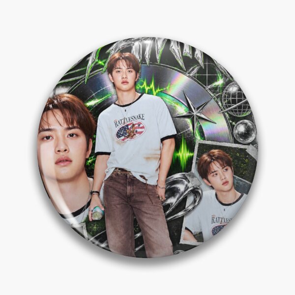 Item preview, D.O DOPAMINE Futuristic Chrome Kpop Graphic designed and sold by Valeree Store.