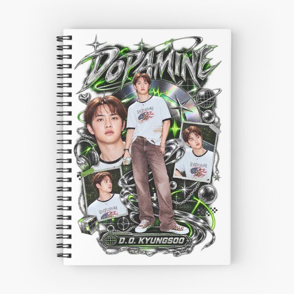 Item preview, D.O DOPAMINE Futuristic Chrome Kpop Graphic designed and sold by Valeree Store.