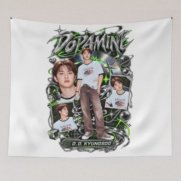 Item preview, D.O DOPAMINE Futuristic Chrome Kpop Graphic designed and sold by Valeree Store.