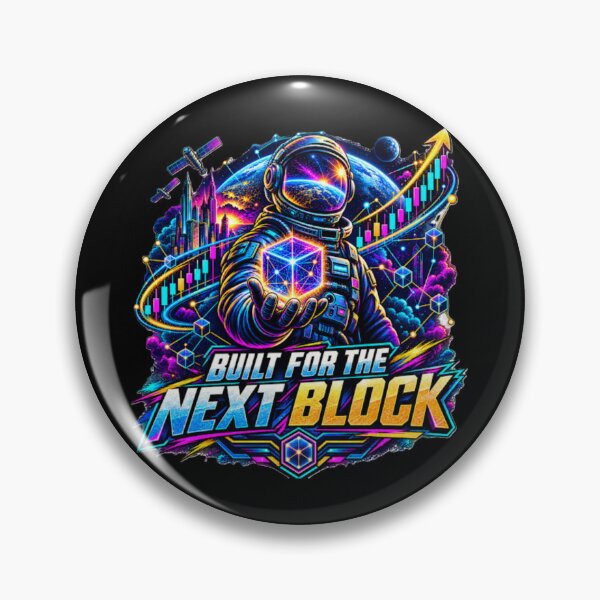Item preview, Built for the Next Block – Crypto Astronaut designed and sold by DesignsMjB.
