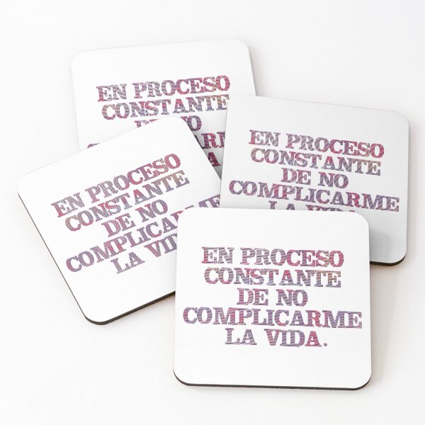 Item preview, En proceso constante de no complicarme la vida - Spanish Quote  designed and sold by Yamy Morrell Art and Design.
