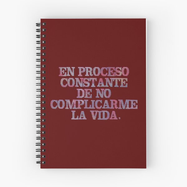 Item preview, En proceso constante de no complicarme la vida - Cita en español designed and sold by Yamy Morrell Art and Design.
