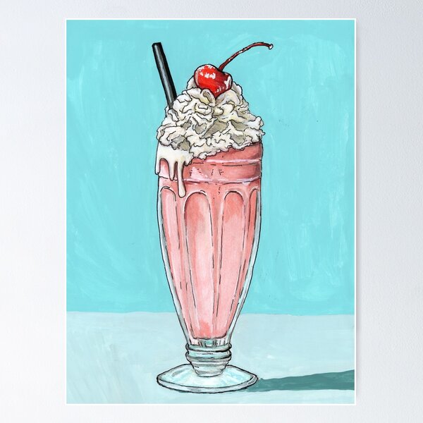 Item preview, Diner Milkshake designed and sold by Cassidy June Art.