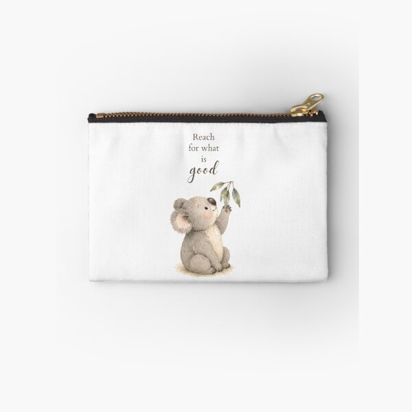 Item preview, Cute Koala with Reach for What is Good Quote designed and sold by Birdsong Blessings.