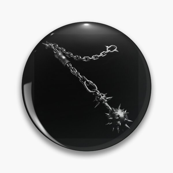 Item preview, Medieval Spiked Flail Gothic Morning Star Chain Weapon Art designed and sold by inkoutninja.