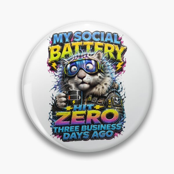 Item preview, My Social Battery Hit Zero Three Business Days Ago designed and sold by Sovereign Supply Co..