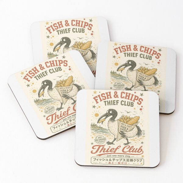Item preview, Fish & Chips Thief Club Bin Chicken Thief Club Bondi Beach designed and sold by Yellowriversss.
