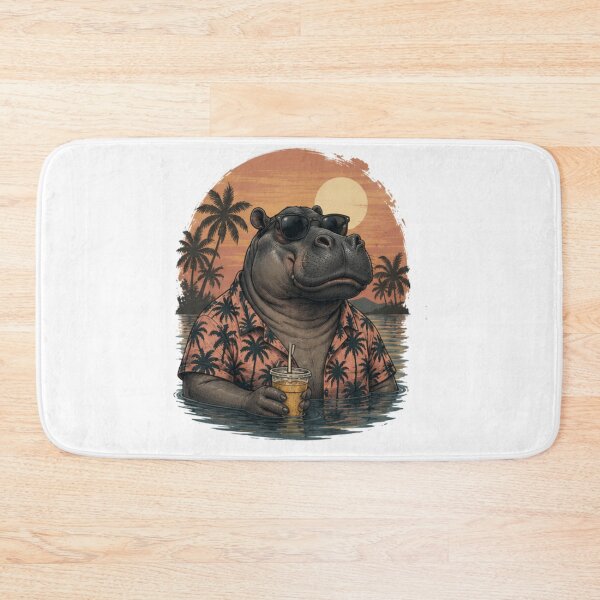 Item preview, Vintage Hippo Wild Icon designed and sold by IGArte.