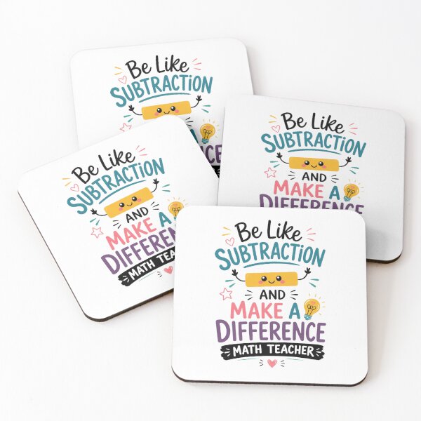 Item preview, Be Like Subtraction and Make A Difference Math Teacher 2 designed and sold by Positive&FunnyThings.