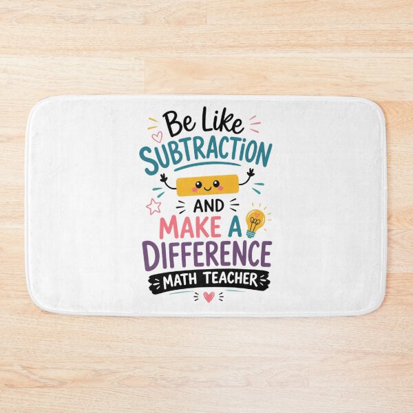 Item preview, Be Like Subtraction and Make A Difference Math Teacher 2 designed and sold by Positive&FunnyThings.