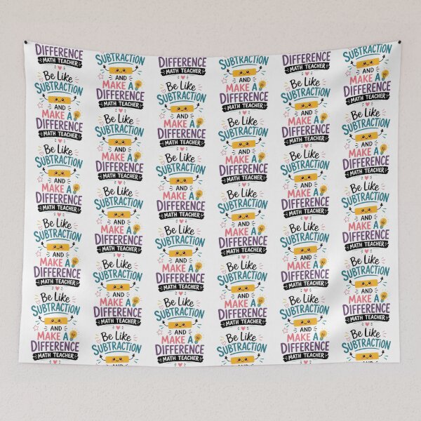 Item preview, Be Like Subtraction and Make A Difference Math Teacher 2 designed and sold by Positive&FunnyThings.