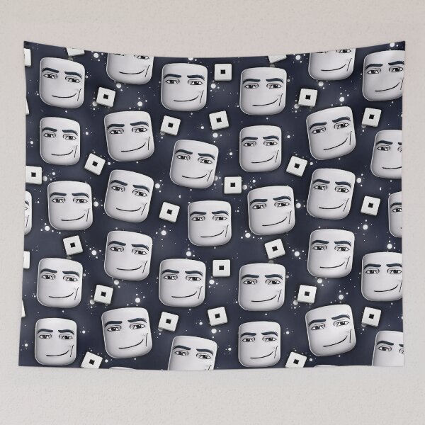 Item preview, Roblox Man Face Seamless Pattern designed and sold by Gamify Store.
