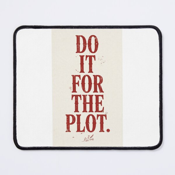 Item preview, Do It For The Plot Red Vintage Quote Aesthetic designed and sold by mochiMooco.