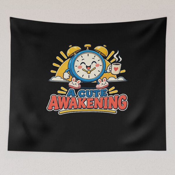 Item preview, A Cute Awakening Coffee Alarm Clock designed and sold by elderberry.