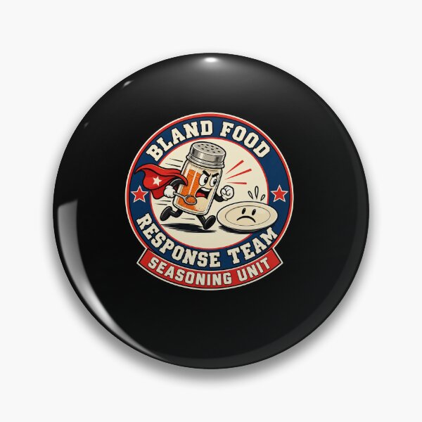 Item preview, Bland Food Response Team Seasoning Shaker Badge designed and sold by elderberry.