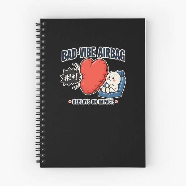 Item preview, Funny Bad-Vibe Airbag Car Safety Cartoon designed and sold by elderberry.