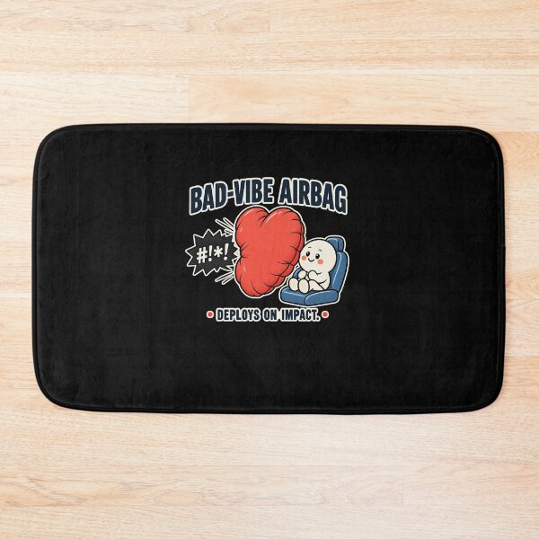 Item preview, Funny Bad-Vibe Airbag Car Safety Cartoon designed and sold by elderberry.