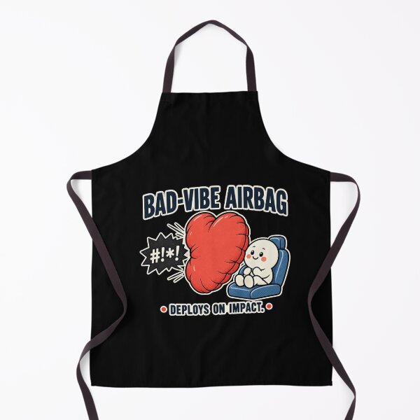 Item preview, Funny Bad-Vibe Airbag Car Safety Cartoon designed and sold by elderberry.