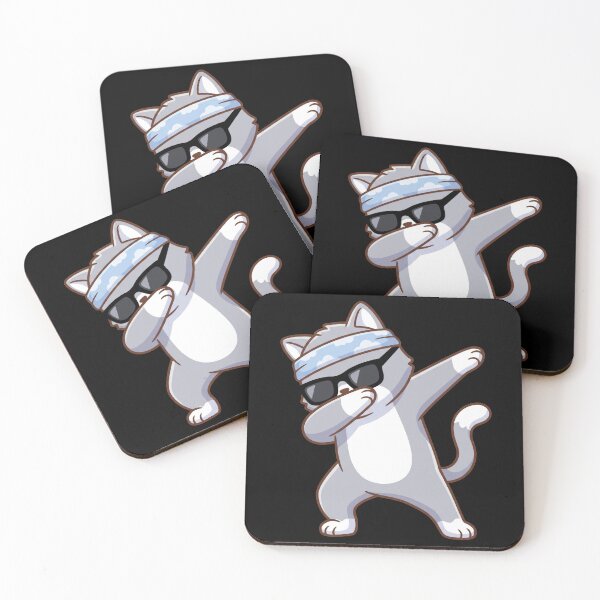 Item preview, Cool Dabbing Cat Wearing Sunglasses Bandana Cute Funny Kitten Dab Pose designed and sold by seven things shop.