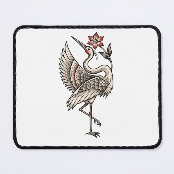 Item preview, Crane with flower designed and sold by Zeewind.