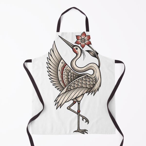 Item preview, Crane with flower designed and sold by Zeewind.