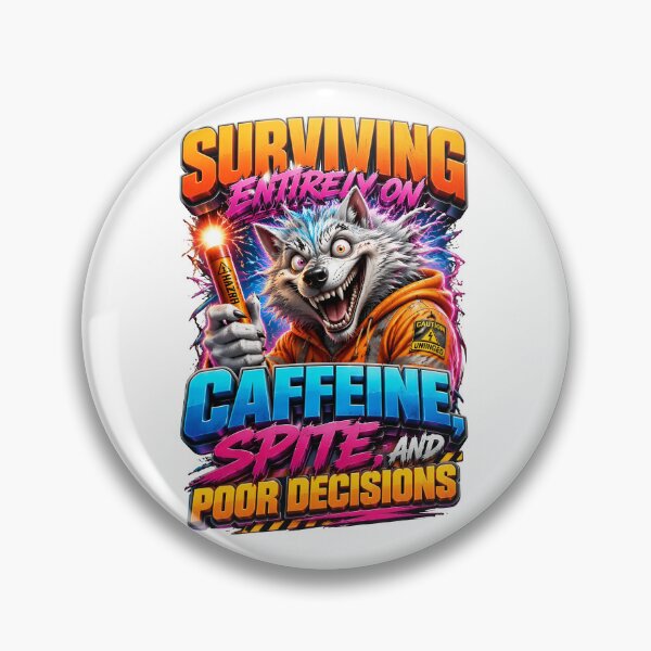 Item preview, Surviving Entirely On Caffeine Spite And Poor Decisions designed and sold by Sovereign Supply Co..