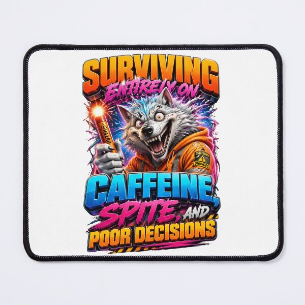 Item preview, Surviving Entirely On Caffeine Spite And Poor Decisions designed and sold by Sovereign Supply Co..