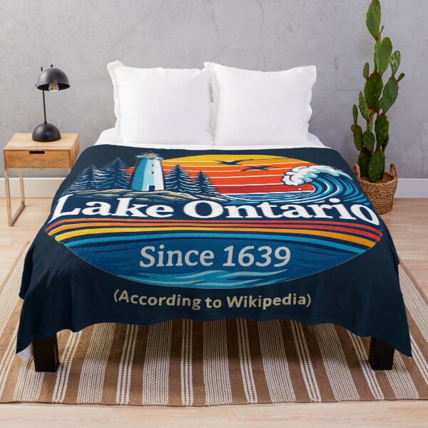 Item preview, Lake Ontario Lighthouse Vintage Sunset Travel Badge designed and sold by KungPowUnicorn.