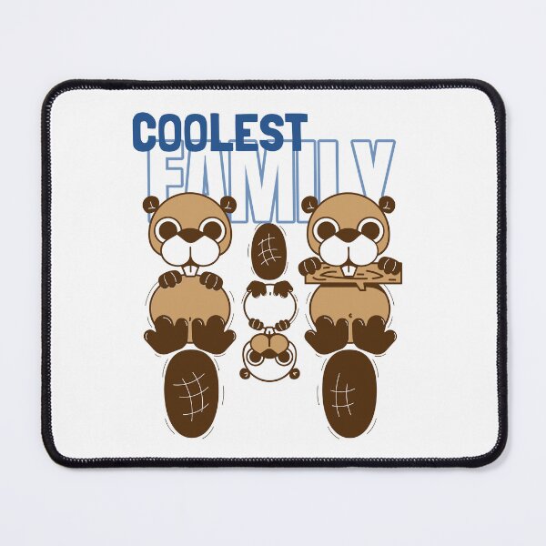 Item preview, Coolest Beaver Family - Cute Cartoon Illustration designed and sold by chatzous.
