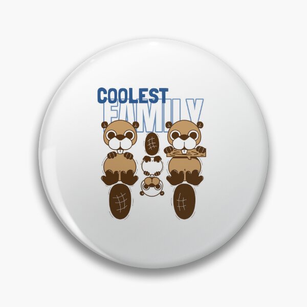 Item preview, Coolest Beaver Family - Cute Cartoon Illustration designed and sold by chatzous.