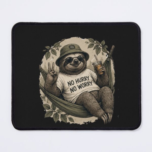 Item preview, Hurry No Worry Sloth Vintage Wild Icon designed and sold by IGArte.