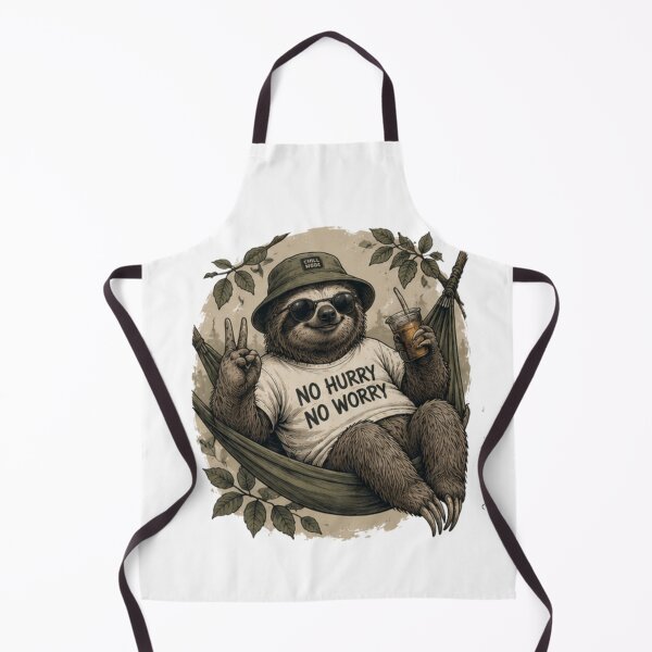 Item preview, Hurry No Worry Sloth Vintage Wild Icon designed and sold by IGArte.