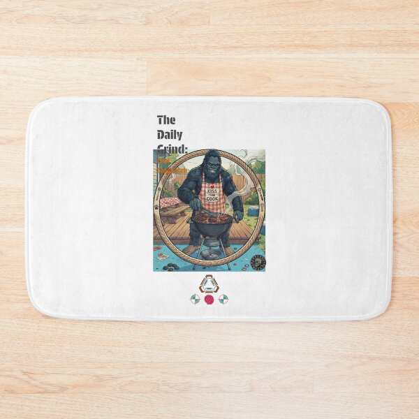 Item preview, Bigfoot BBQ Master - Funny Sasquatch "Kiss the Cook" Grilling Design designed and sold by Whimsy Trail Co.