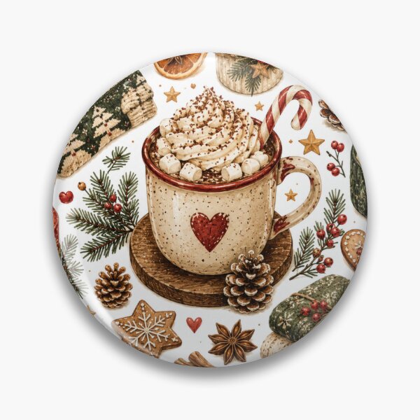 Item preview, Cozy Christmas Hot Cocoa Rustic Winter Hygge Holiday designed and sold by DreamPixelPrint.