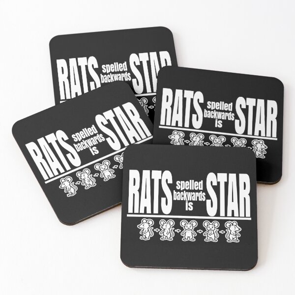Item preview, Rats Spelled Backwards is Star Funny Cute Cartoon Rat Meme  designed and sold by Colorfulman.