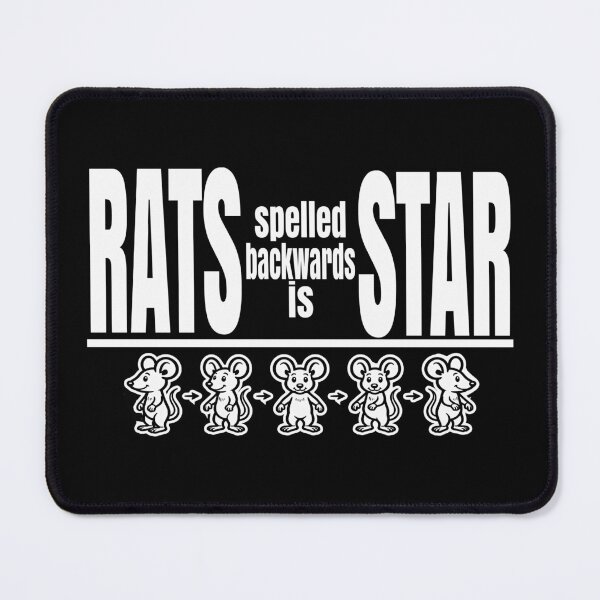 Item preview, Rats Spelled Backwards is Star Funny Cute Cartoon Rat Meme  designed and sold by Colorfulman.